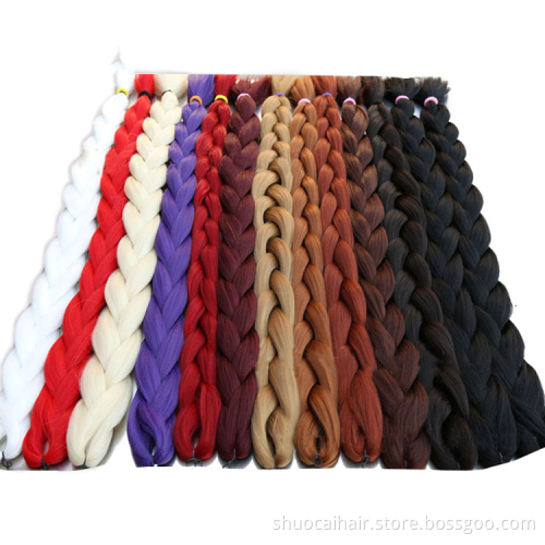 Bestshow Synthetic Jumbo Braids For Women 2020 41 inches 165g/piece High Temperature Heat Resistant Synthetic Fiber cosplay hair